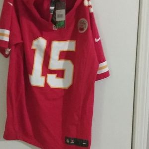 Men Nike Mahomes 15 red jersey  Lrg Authentic NFL